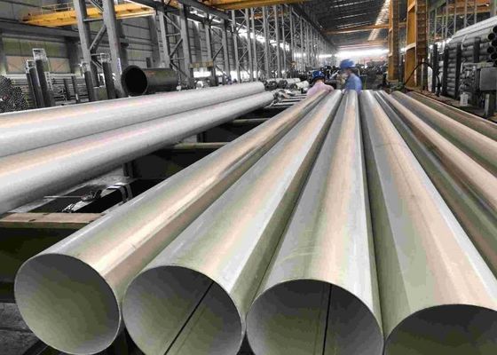 QUALIDADE  Polished Stainless Steel Pipe Tubing Round For Gas Pipeline / Building fábrica