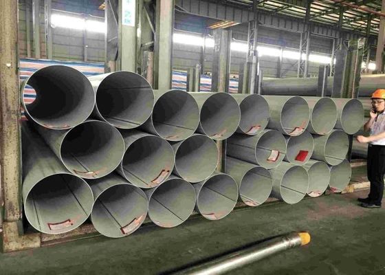 Tubulação de aço inoxidável 1174mm OD do tubo de SS316Ti para o padrão do transporte JIS