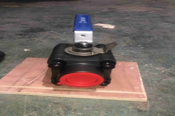 As válvulas de aço inoxidável 3pc do ODM do OEM flangearam válvula de bola da flutuação da almofada de montagem de 2 maneiras