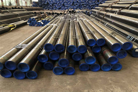 ASTM A106/A53 Tubo de aço sem costura com produção laminada a quente