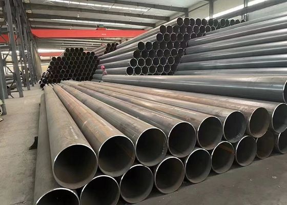 Tubo de aço carbono com acabamento de superfície preto / galvanizado / vernizado