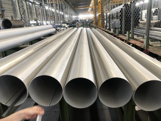 LSAW Tubo de aço inoxidável comprimento 11,8m Certificado ISO