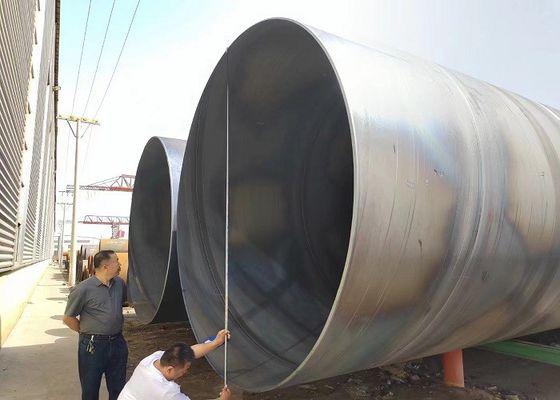 Tubos de aço de soldadura de arco submerso em espiral para andaimes ASTM A252/A53