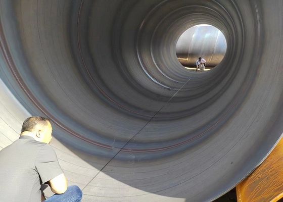 Tubos de aço de soldadura de arco submerso em espiral para andaimes ASTM A252/A53