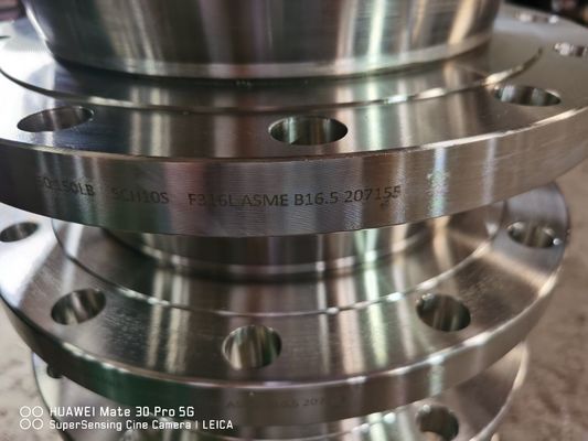 Flange de aço de soldadura revestida com óleo classe 300 para instalação de tubulações industriais