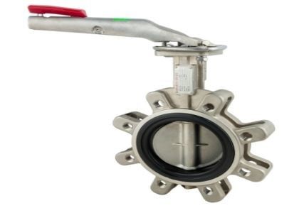 Bolted Bonnet válvula borboleta de aço inoxidável API JIS GOST DIN Operação manual