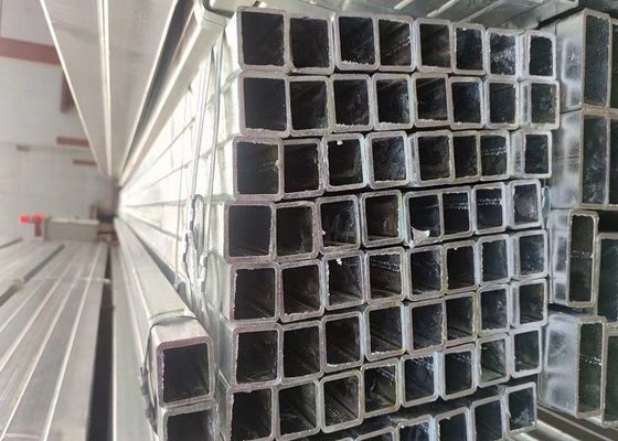 Seções de aço oco galvanizadas com padrões certificados e materiais diversos