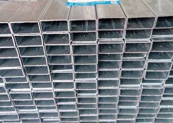 Seções de aço galvanizado revestido certificado Tubos ocos de precisão em várias dimensões