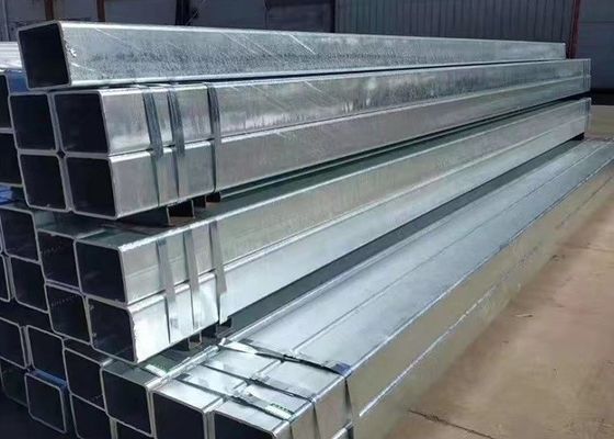 Secções ocas de aço galvanizado ASTM JIS GB Standard 1-12m comprimento 5-400mm diâmetro interno perfis ocos