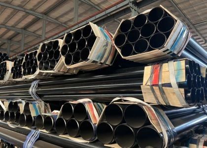Serviço de perfuração ASTM A/ASME SA 53 Grau A B Tubo de aço sem costura preto Espessura 0,2-100 mm