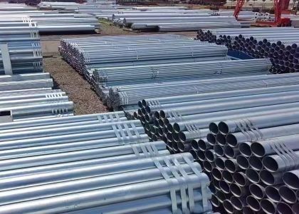 OEM tubos de aço galvanizado tubos sem costura para pintura anti-ferrugem preta