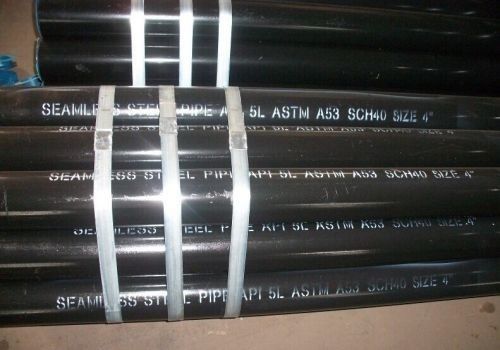 Tubo de aço ASTM A53 grau B ERW com pintura preta