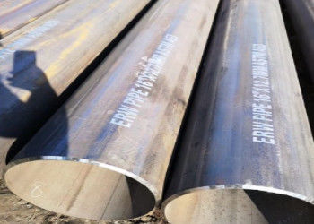 5.8m-12m comprimento pintura preta ERW tubo de aço para oleodutos da indústria de petróleo e gás