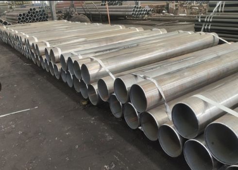 API 5L Resistência Elétrica de Aço ERW Tubo Soldado em Superfície nua / Pintura