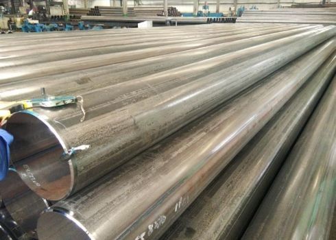 0Tubo de aço laminado a quente, de forma redonda e retangular, com tampa de ponta