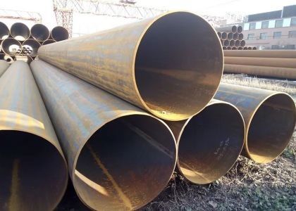 ASTM A252 Soldadura de tubos longos de transmissão de óleo e gás LSAW Tubo de aço