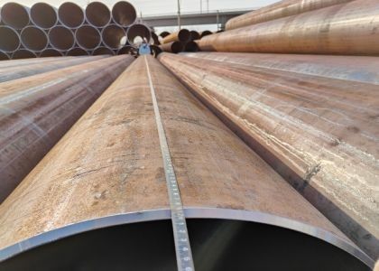 API 5L GRB Tubo LSAW de aço 355.6 - 2320mm OD 200-220g/m2 Revestimento de zinco