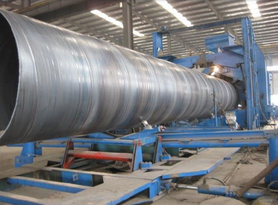 Certificado de ensaio de moagem de 5 mm-25,4 mm SSAW Tubo de aço para equipamentos de máquinas pesadas