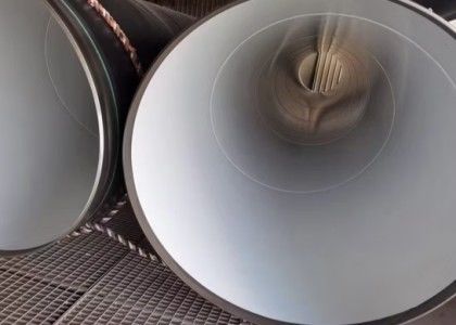 Q235 Tubo de aço 3PE revestido de SSAW para projetos de construção de petróleo