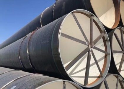 Q235 Tubo de aço 3PE revestido de SSAW para projetos de construção de petróleo