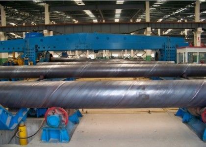 Tubos de aço SSAW revestidos com 3PE Faixa de tamanho 1010mm OD 1626mm Grande diâmetro