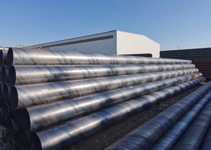 Tubo de aço soldado em espiral de grande diâmetro, água, óleo, gás, comprimento 12 m, certificado ASTM