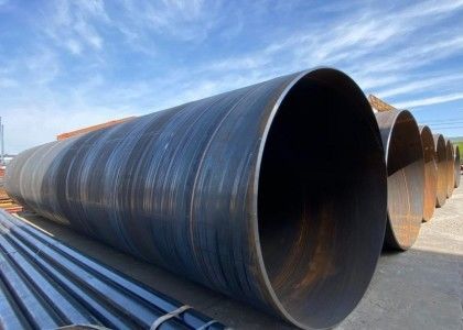 Tubos de aço SSAW revestidos com 3PE Faixa de tamanho 1010mm OD 1626mm Grande diâmetro