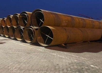 API API EN BS Tubo padrão SSAW para construção de cais com serviço de solda