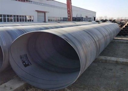 5 mm-25,4 mm de aço carbono SSAW superfície do tubo pintura preta oleada ou revestimento 3PE