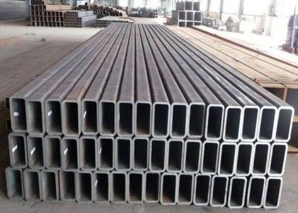 ASTM A500 Secções ocas de aço retangular com serviço de processamento de desencolagem e superfície de cor