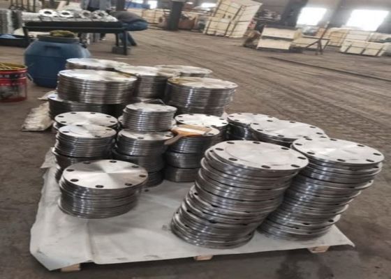 Requisito de conexão da superfície da pintura preta para flanges com flange cego de aço