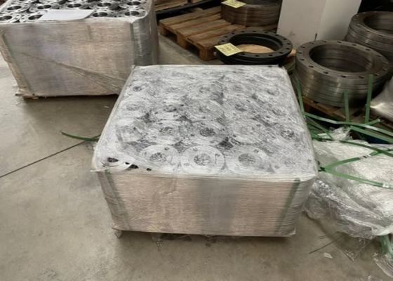 Flanca de chapa de aço padrão GOST com superfície protegida por óleo à prova de ferrugem