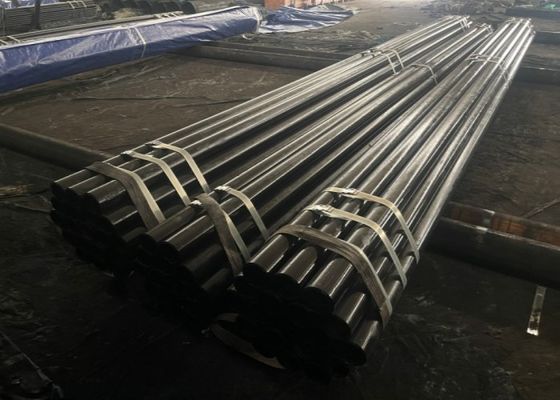 GB/T8162 Tubo de aço sem costura padrão com pintura preta e tolerância de ± 10% processo de produção laminado a quente