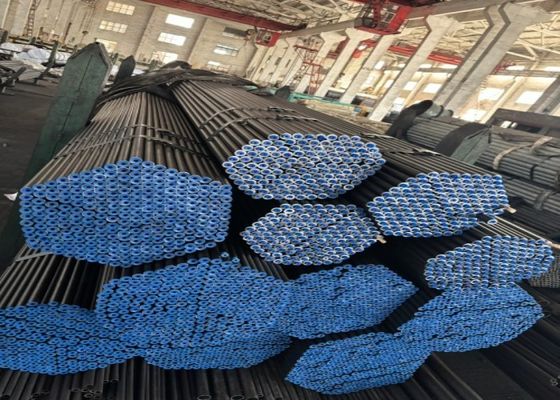 GB/T8162 Tubo de aço sem costura padrão com pintura preta e tolerância de ± 10% processo de produção laminado a quente