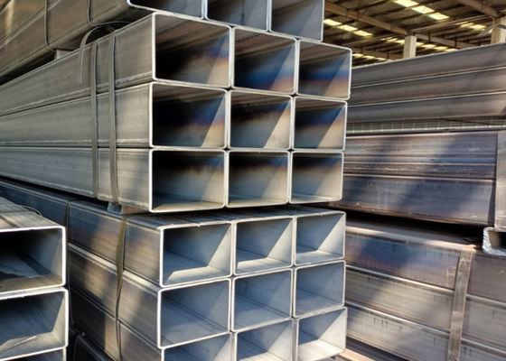6.4M comprimento tubo galvanizado de aço soldado superfície nua acabamento para soldagem de frequência