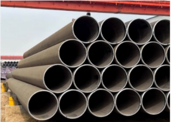 Tubo de aço LSAW X65 com linha soldada longitudinal e diâmetro externo de 355,6mm-2320mm