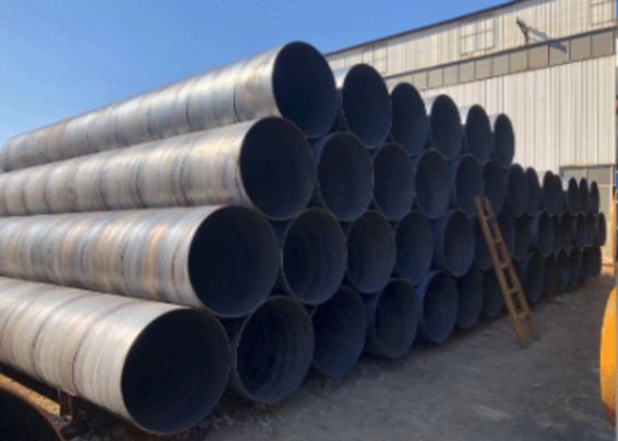 SSAW Tubo de aço 5 mm-25,4 mm Espessura da parede para construção e entrega de líquidos