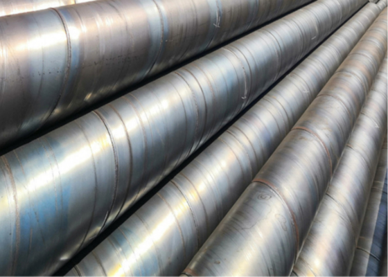 Tubo de aço SSAW para construção Q235 Q345 6-12M Comprimento ± 1% Tolerância