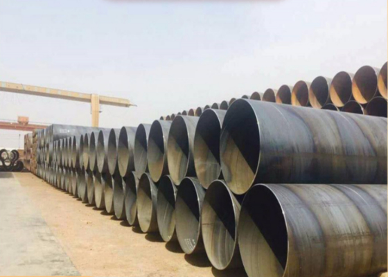 Tubo de aço SSAW API 5L 6M 12M para construção e entrega de óleo e gás