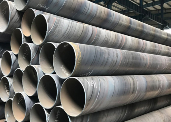 Tubos de aço SSAW de carbono de 6M 12M para construção e entrega de petróleo