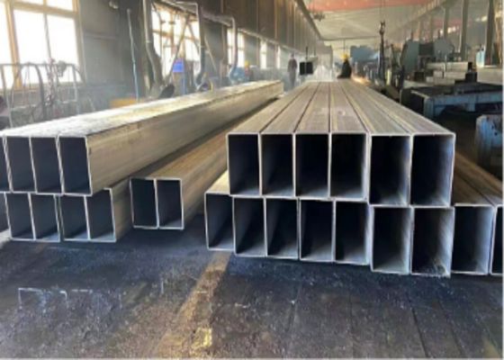 S235JR Secções ocas de aço 15-1000mm OD Negro Rectangular