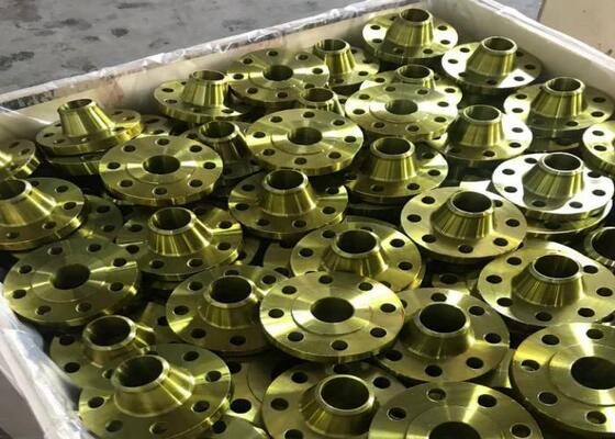 Flange de aço para aplicações industriais de alta pressão de pintura amarela classe 300