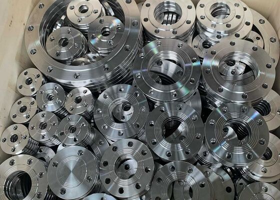 Flange de aço inoxidável de polimento com resistência à torção para conexões de tubulações e equipamentos