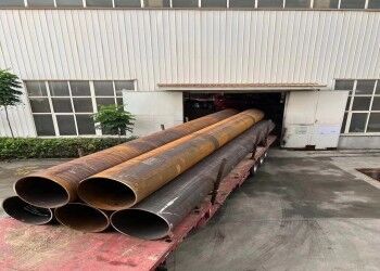 Tubo de aço LSAW com API 5L GR C Grau de aço 355.6mm-2320mm Diâmetro exterior e espessura da parede 5mm-50mm